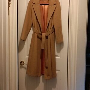 Women's Camel Hair Coat size 8